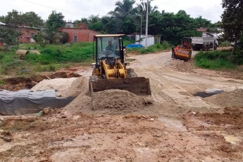 No Parque das Tribos, rede de drenagem é implantada para conter alagações