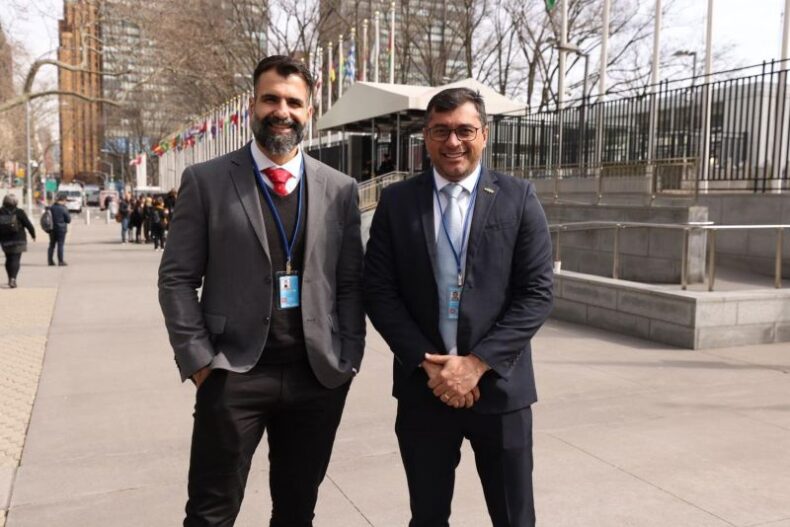 Na conferência da ONU, Wilson Lima destaca avanços do Estado para levar água potável aos amazonenses