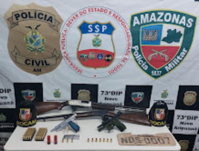PMAM apreende 215 armas de fogo, nos três primeiros meses de 2023