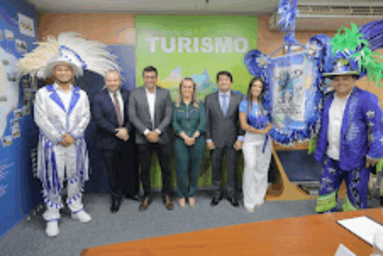 Governador Wilson Lima se reúne com ministra do Turismo e apresenta dirigentes dos bumbás Caprichoso e Garantido