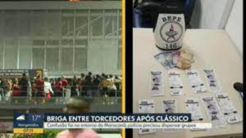 Após Fla x Flu, torcedores se envolvem em confusão no entorno do Maracanã