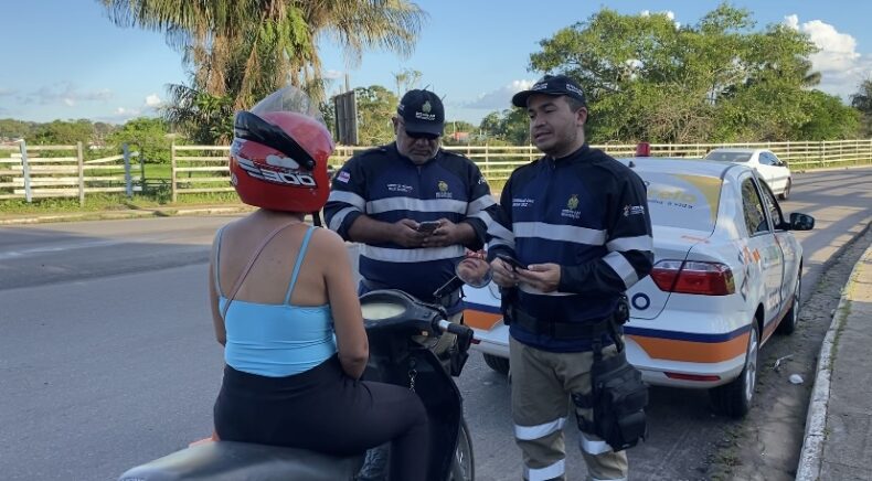 Parintins/2023: Detran Amazonas inicia ações de conscientização e promove blitz educativa