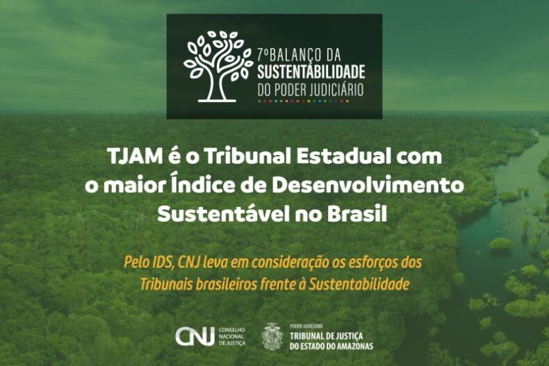 TJAM é o Tribunal Estadual com o maior Índice de Desenvolvimento Sustentável no Brasil