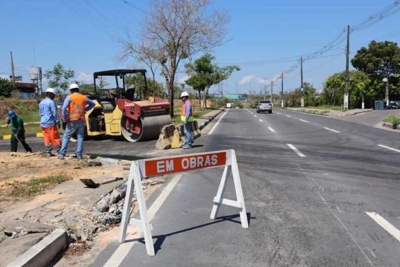 Prefeitura de Manaus interdita trecho da avenida das Torres para avanço da obra do viaduto
