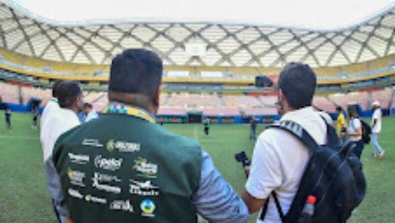 Arena da Amazônia, Ismael Benigno e Carlos Zamith recebem visita técnica da CBF