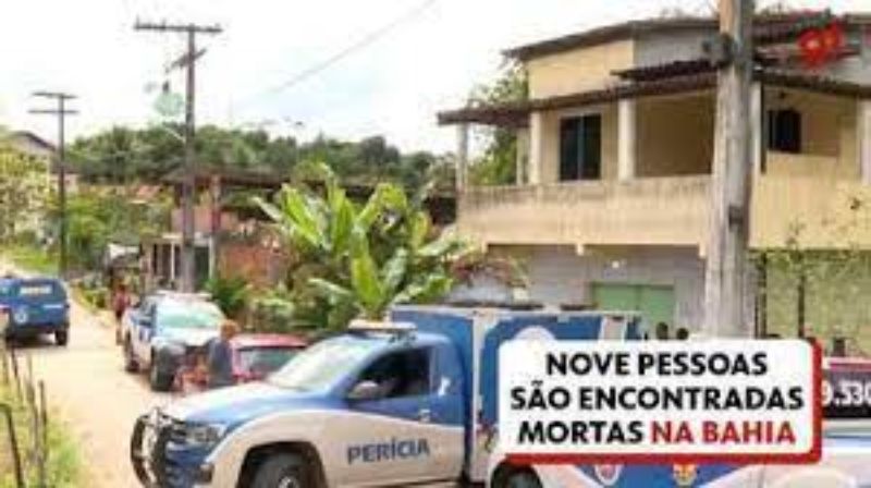 Chacina com nove mortes na Bahia foi motivada por ciúmes, diz Polícia Civil