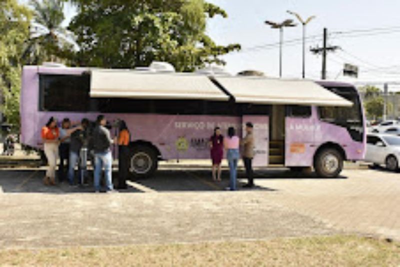 Operação Shamar: PC-AM recebe ônibus para assistência à mulheres vítimas violência doméstica