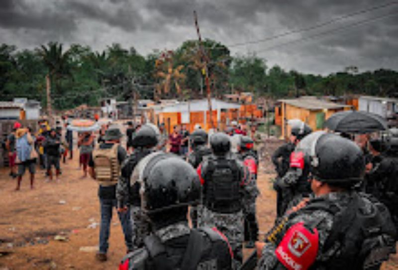 Sistema de Segurança do AM realiza operação de reintegração de posse, no Tarumã