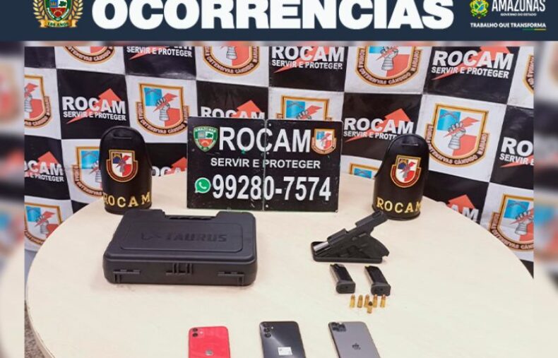 Preso trio envolvido em ataque a viatura da Polícia Militar do Amazonas