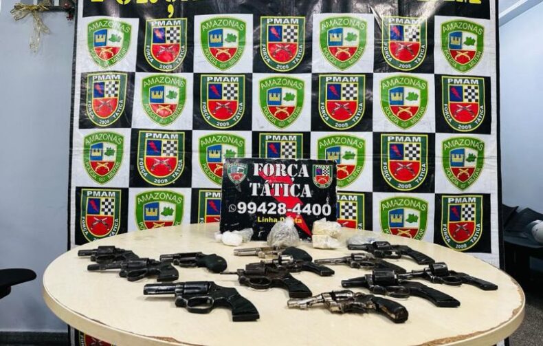 Polícia Militar do Amazonas retira de circulação 1.171 armas de fogo, em 2023
