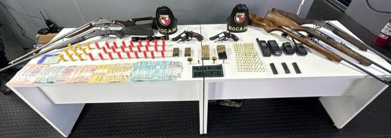Base Arpão 2: sete armas e mais de 300 munições são apreendidas no município de Barcelos