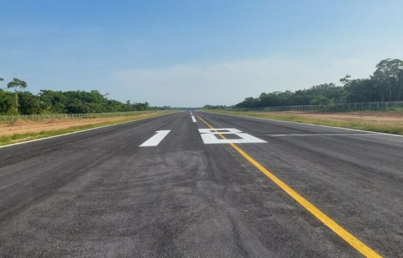 Infraestrutura: Reforma e ampliação no aeroporto de Fonte Boa alcançam 93% de execução