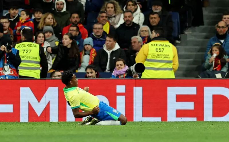 Endrick mostra à Espanha seu potencial, mas arbitragem rouba a cena e Brasil empata amistoso