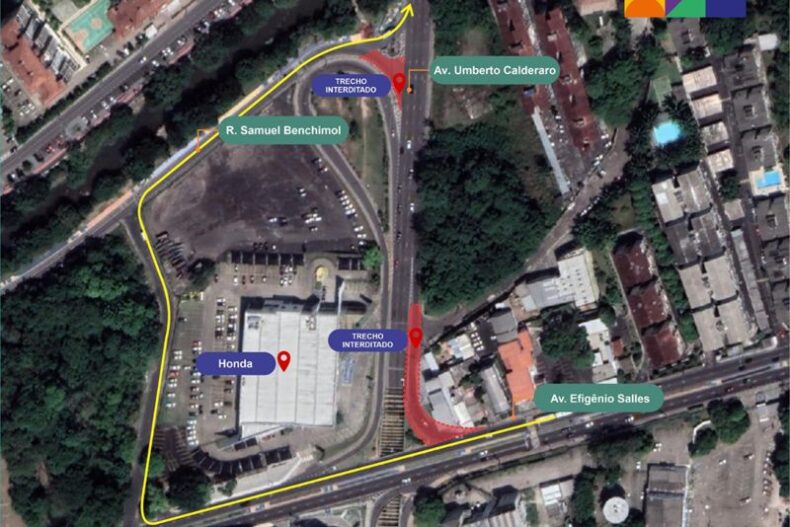 Alça de passagem subterrânea será interditada na madrugada de domingo até primeiras horas de segunda-feira
