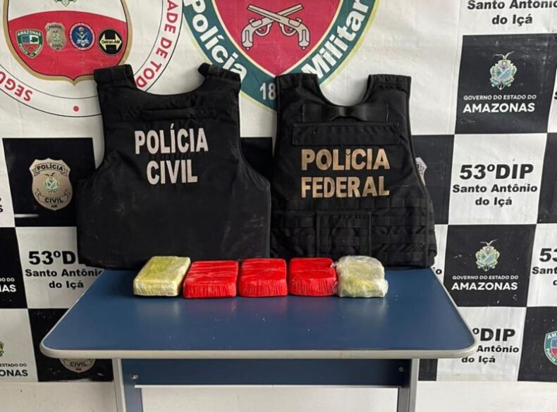 Operações conjuntas da PC-AM e Polícia Federal resultam em apreensões de drogas em porto de Santo Antônio do Içá