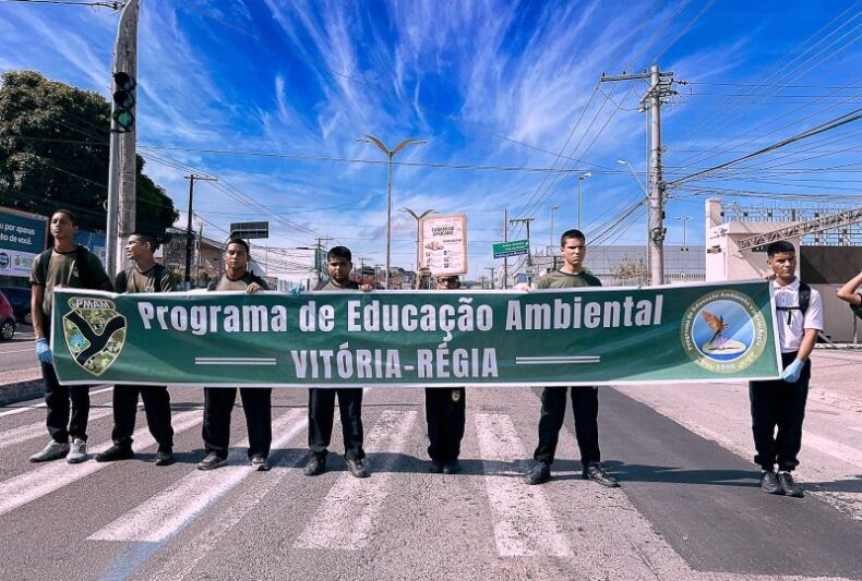 Polícia Militar do Amazonas e Secretarias Municipais realizam caminhada ecológica na zona centro-sul