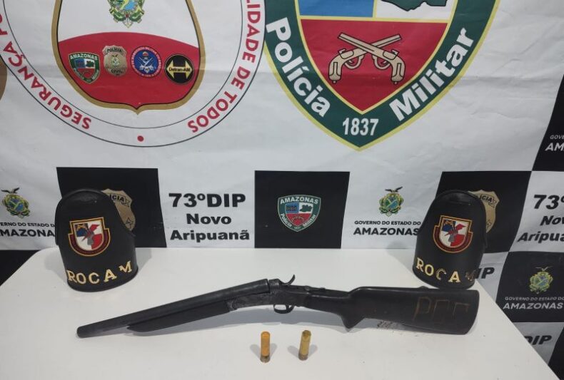 Polícia Militar do Amazonas apreende arma de fogo em Novo Aripuanã
