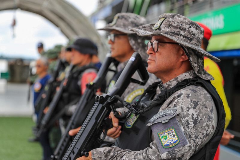 AM: Ministério da Justiça mantém apoio da Força Nacional nas bases Fluviais Arpão 1 e 2