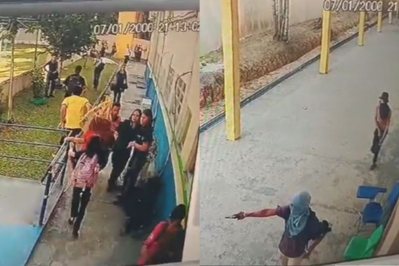 CIDADE: Dupla armada invade escola e rouba celulares de alunos no bairro Cidade de Deus