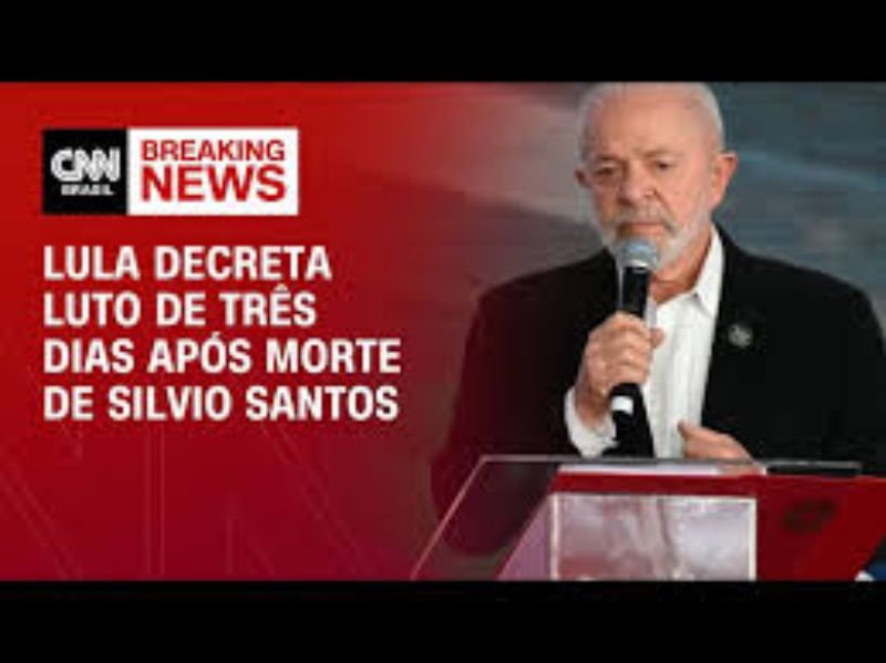 Lula decreta luto oficial de 3 dias pela morte de Silvio Santos