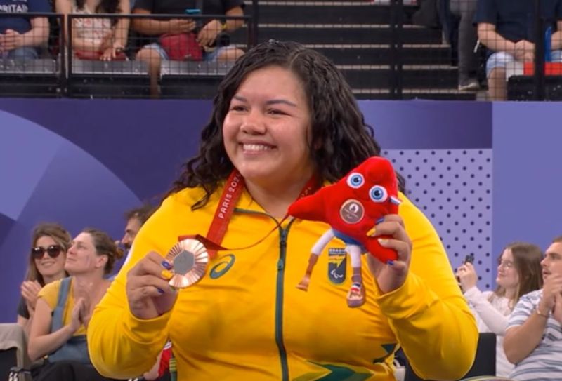 AMAZONENSE Maria de Fátima brilha e conquista medalha de bronze nas Paralimpíadas de Paris