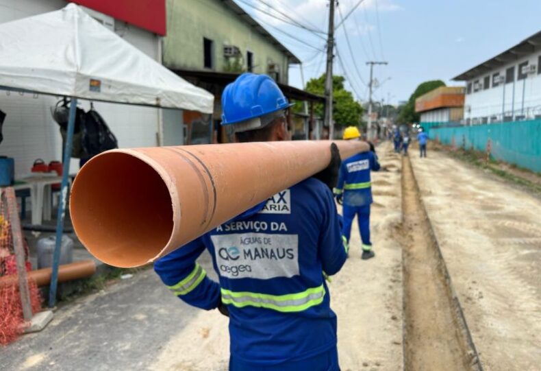Obras de esgotamento sanitário chegam no Manoa e beneficiam mais de 16 mil moradores da região