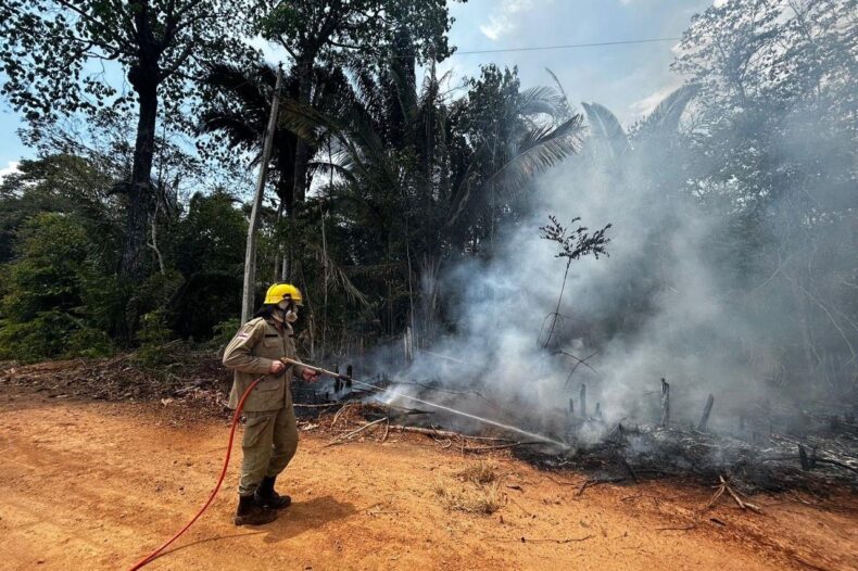 Em setembro, Corpo de Bombeiro combateu mais de 6,6 mil focos de incêndio no AMAZONAS