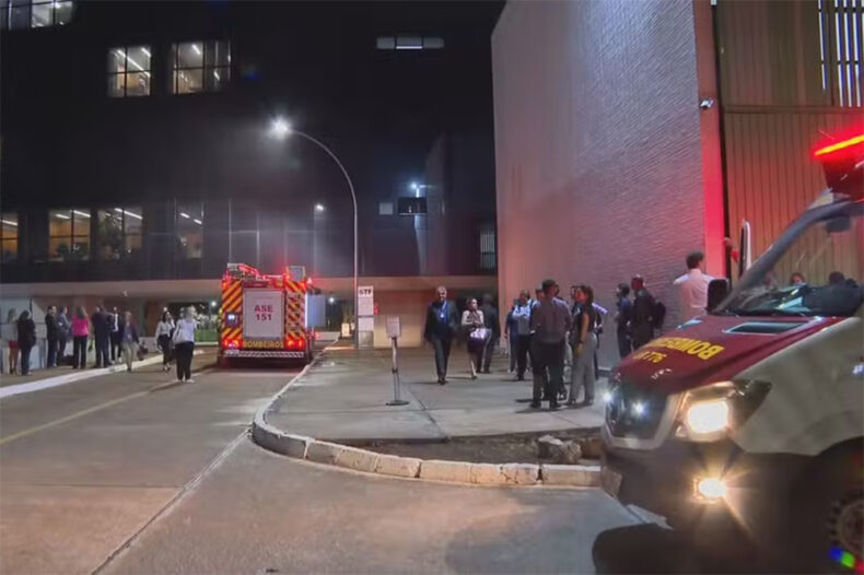 GERAL/Princípio de incêndio atinge STF e servidores são retirados do prédio