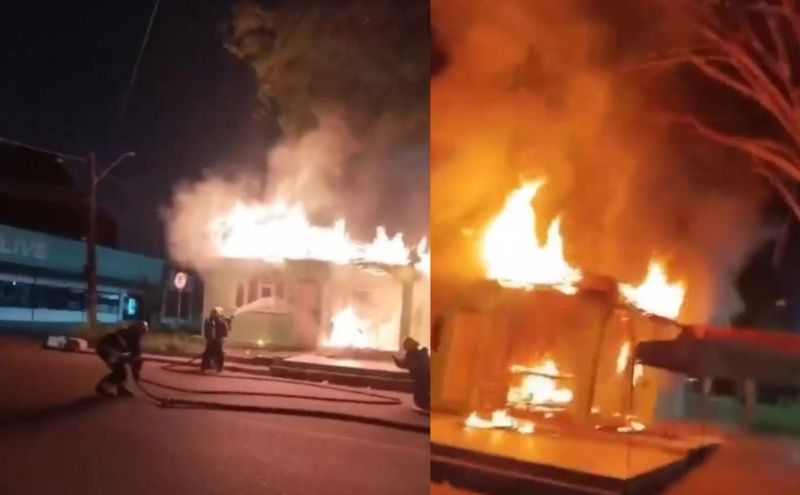 CIDADE/INCÊNDIO de grandes proporções destrói casa no bairro Aleixo, em Manaus