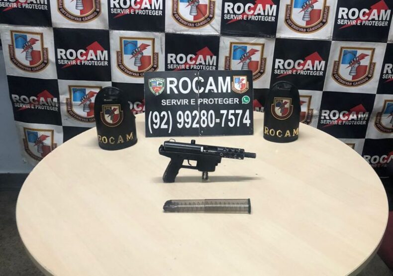 GERAL/Em ações na capital, Polícia Militar do AM prende um homem e apreende duas armas de fogo