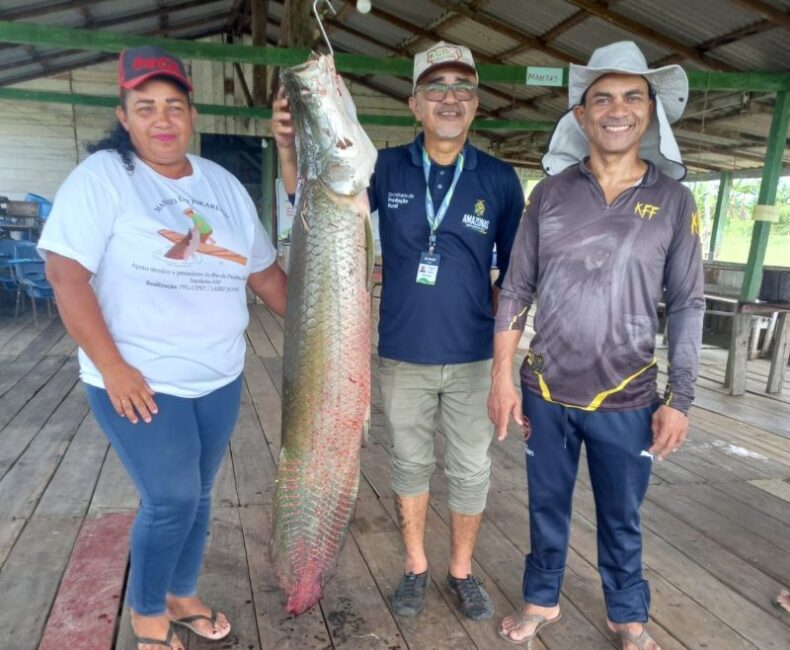 ECONOMIA/Sepror aponta oportunidade de negócios com PIRARUCU de MANEJO a pescadores de Iranduba
