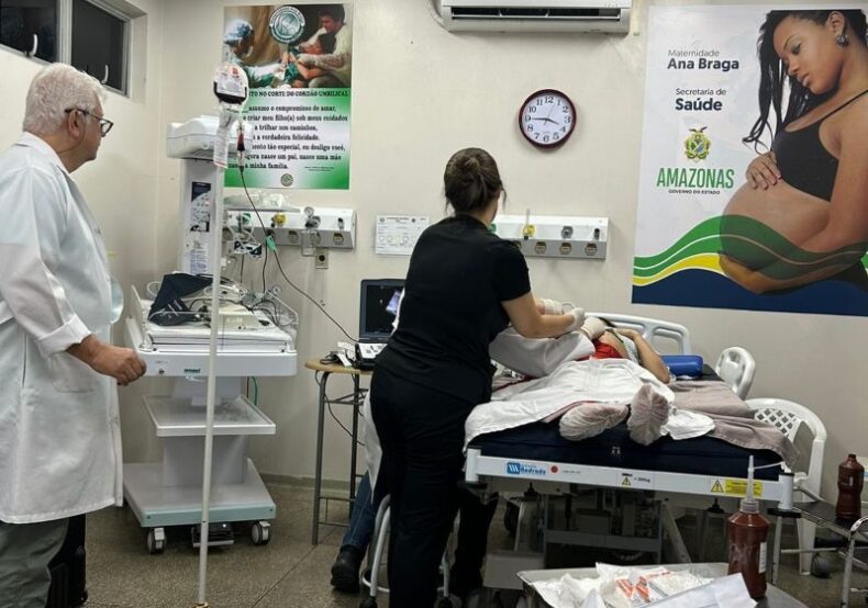 SAÚDE/Amazonas realiza primeira TRANSFUSÃO INTRAUTERINA da rede pública na maternidade Ana Braga