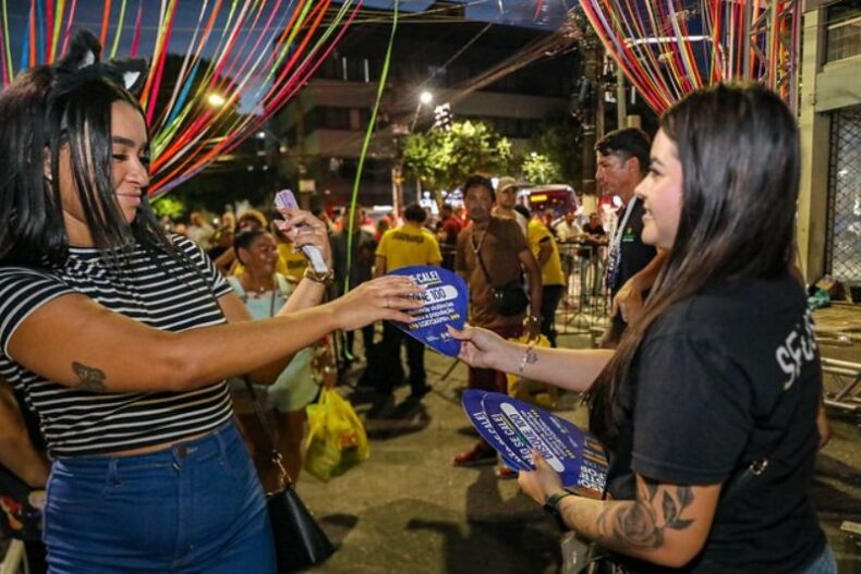 GERAL/CARNAVAL na Floresta: SEJUSC lança ação de conscientização sobre direitos humanos em bandas no Centro de Manaus