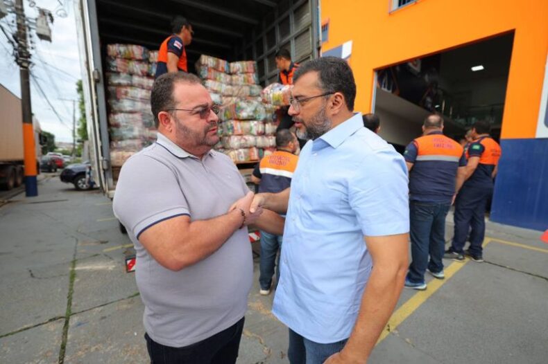 CHEIA-AM/Governador Wilson Lima acompanha o envio de AJUDA HUMANITÁRIA para BOCA do ACRE