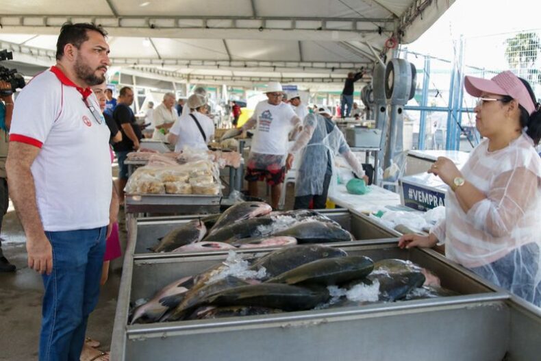 CIDADE/FEIRÃO do PESCADO da ADS: Preço e qualidade atraem consumidores no primeiro dia de vendas