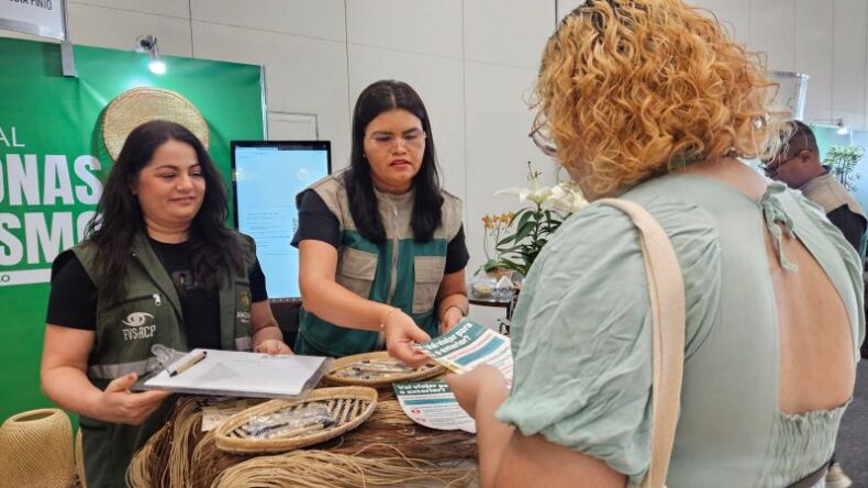 GERAL/FVS-RCP orienta sobre SEGURANÇA ALIMENTAR e VACINAÇÃO durante 3ª Conta Amazonas e 3º Festival Amazonas de Turismo