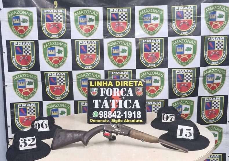 CIDADE/Polícia Militar do AM apreende três ARMAS de FOGO durante ações em Manaus