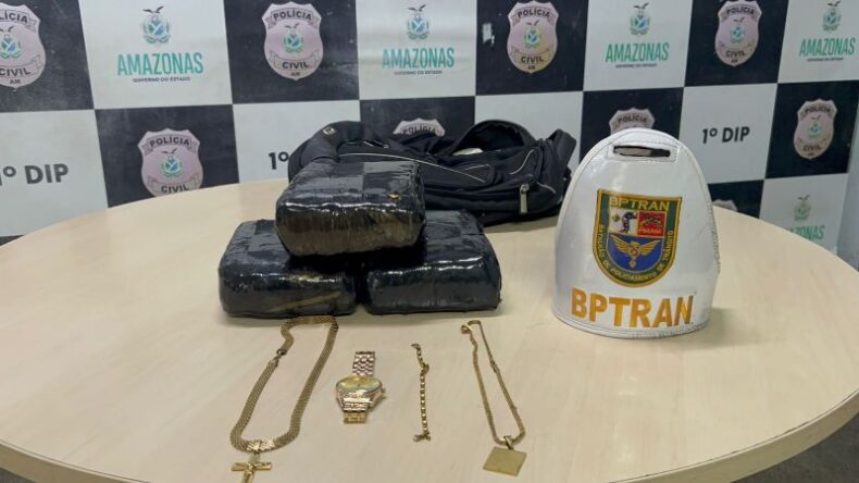 GERAL/POLÍCIA MILITAR do AM apreende 3kg de maconha em abordagem no Porto de Manaus