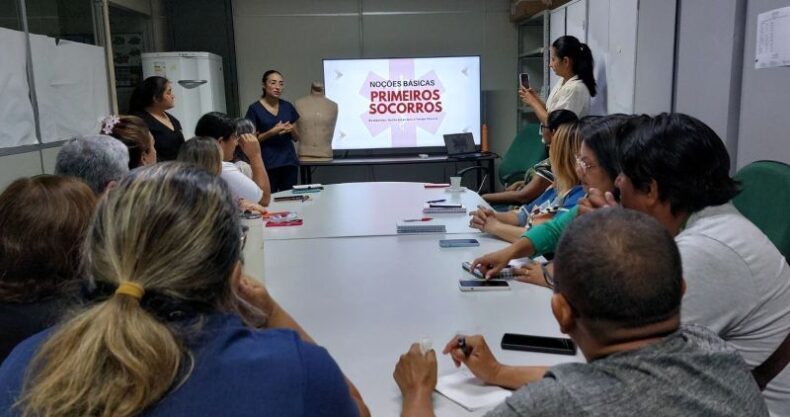 GERAL/Profissionais da FVS-RCP recebem treinamento em primeiros socorros na programação do curso Mais Saúde com Agente