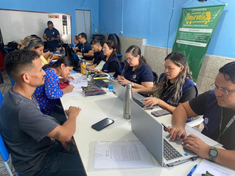 GERAL/DEFENSORIA Pública realiza mais de 300 atos jurídicos durante mutirão de atendimentos na Zona Norte de Manaus