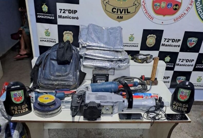 GERAL/Tentativa de roubo a banco fracassa com prisão de trio em Manicoré