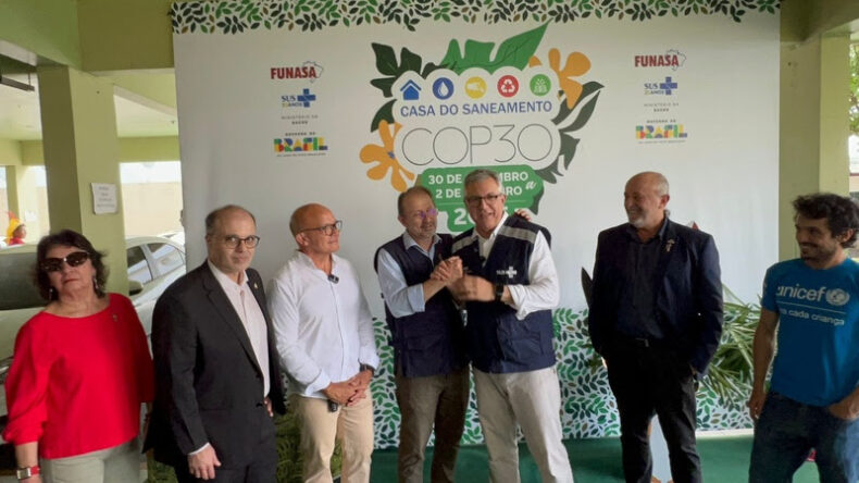CASA DO SANEAMENTO/Ministro PADILHA reforça papel da FUNASA na COP30, em visita à Casa do Saneamento