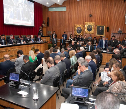 GERAL/Presidente e corregedor do TCE-AM participam da posse do novo conselheiro do TCE de São Paulo