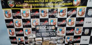 DROGAS/Polícia Militar do Amazonas apreende 33 tabletes de SKUNK e mais de 140 munições na zona sul de Manaus