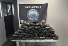 SEGURANÇA/Base Arpão 2: Policiais Militares e Corpo de Bombeiros apreendem 42 quilos de maconha em porão de embarcação