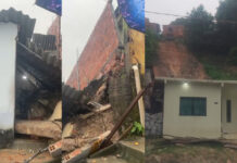 CIDADE/Desabamentos e infiltrações entre as ocorrências durante a chuva de hoje em Manaus