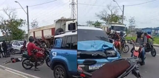 TRÂNSITO/Passageira de moto por APP morre após colisão contra carro na avenida das Torres