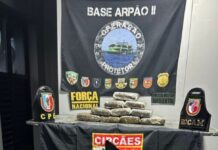 SEGURANÇA/BASE ARPÃO 2: Policiais apreendem drogas avaliadas em R$ 240 mil