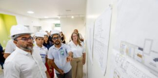 CIDADE/Governador Wilson Lima(AM) vistoria obras do terceiro CAIC TEA ser entregue pelo Estado