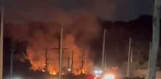 TRÂNSITO/INCÊNDIO de grandes proporções assusta motoristas na AM-070, após ponte sobre o Rio Negro